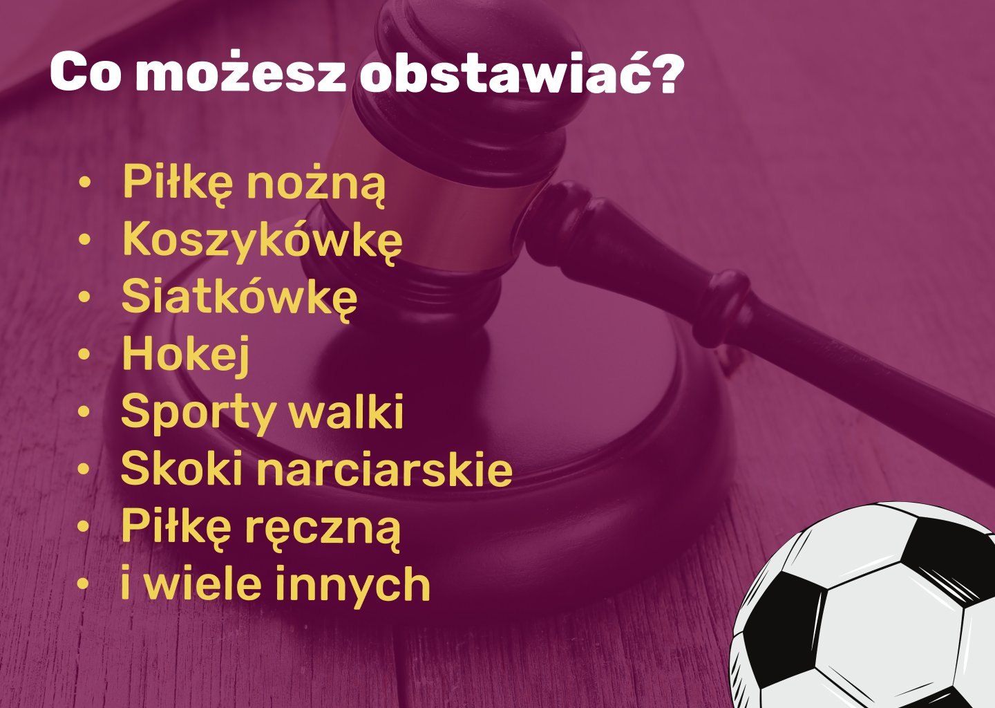 co możesz obstawić