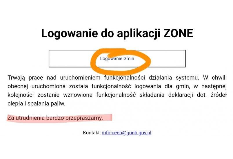 Awaria na początek działania Centralnej Ewidencji Emisyjności Budynków