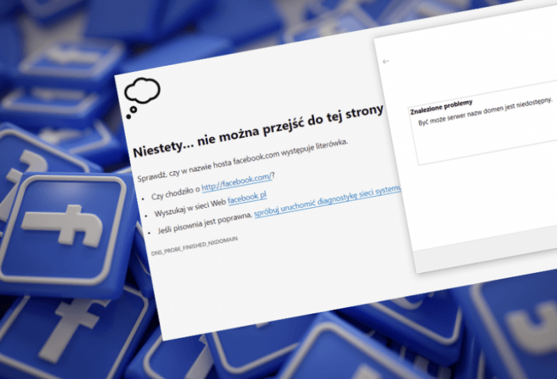 Facebook nie działa! Awaria Facebooka