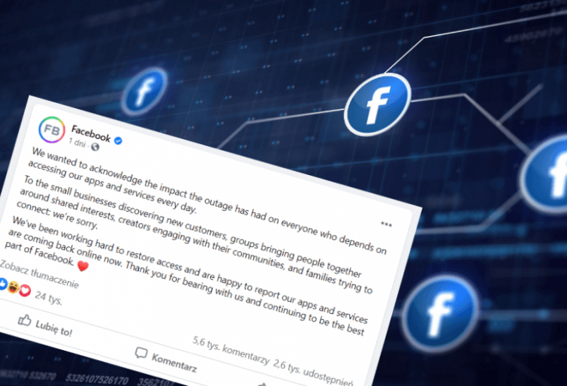 Awaria Facebooka. Echa i konsekwencje