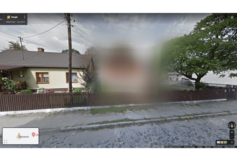 Potrójne zabójstwo w Borowcach. Miejsce zbrodni celowo zamazane w Google Street View?