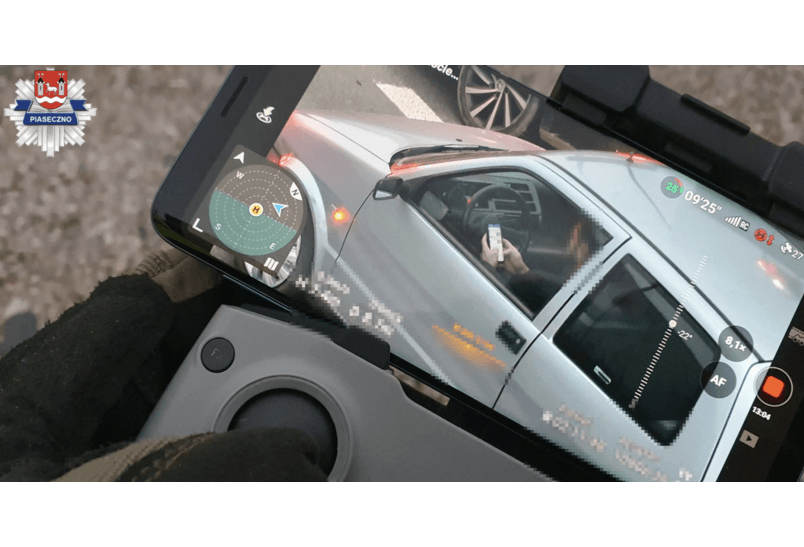 Policyjne drony sprawdzą, czy rozmawiasz przez telefon w czasie jazdy