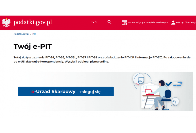 Jak się zalogować do e-Urzędu Skarbowego i usługi Twój e-PIT?