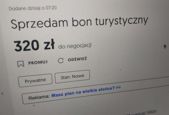 Bon turystyczny na sprzedaż? Czy to legalne? Bon turystyczny na sprzedaż? Czy to legalne?