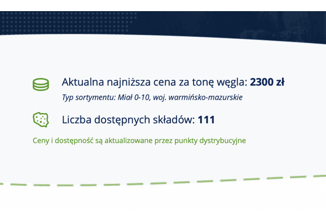 Rządowa porównywarka cen węgla już działa. 111 firm w dwa dni Rządowa porównywarka cen węgla już działa. 111 firm w dwa dni
