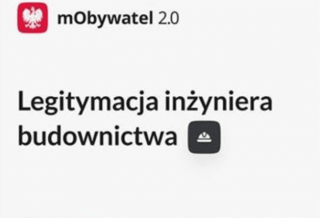 Nowa funkcjonalność w mObywatelu dla inżynierów
