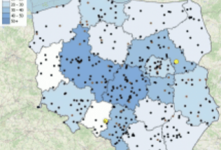 Wakacyjna mapa śmiertelnych wypadków, znów zapełniła się czarnymi punktami