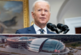 Prezydent Joe Biden na spotkaniu ze swoimi żołnierzami w Rzeszowie