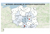 Wakacyjna mapa śmiertelnych wypadków drogowych: najwięcej tragedii w Łódzkiem